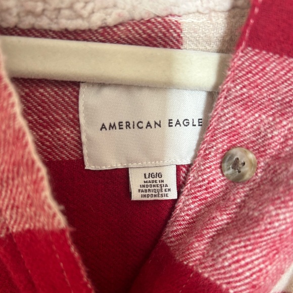 ***SOLD*** American Eagle Hooded Flannel - Picture 4 of 4